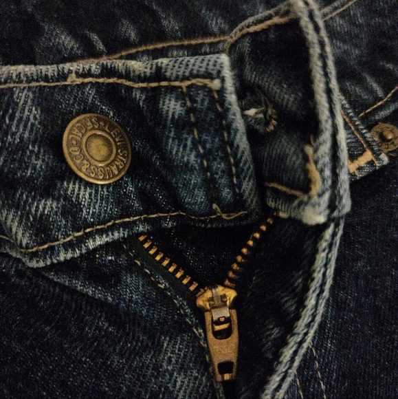 Rare Vintage x Levi Gold Medallion Dark Blue Jean - Picture 9 of 13